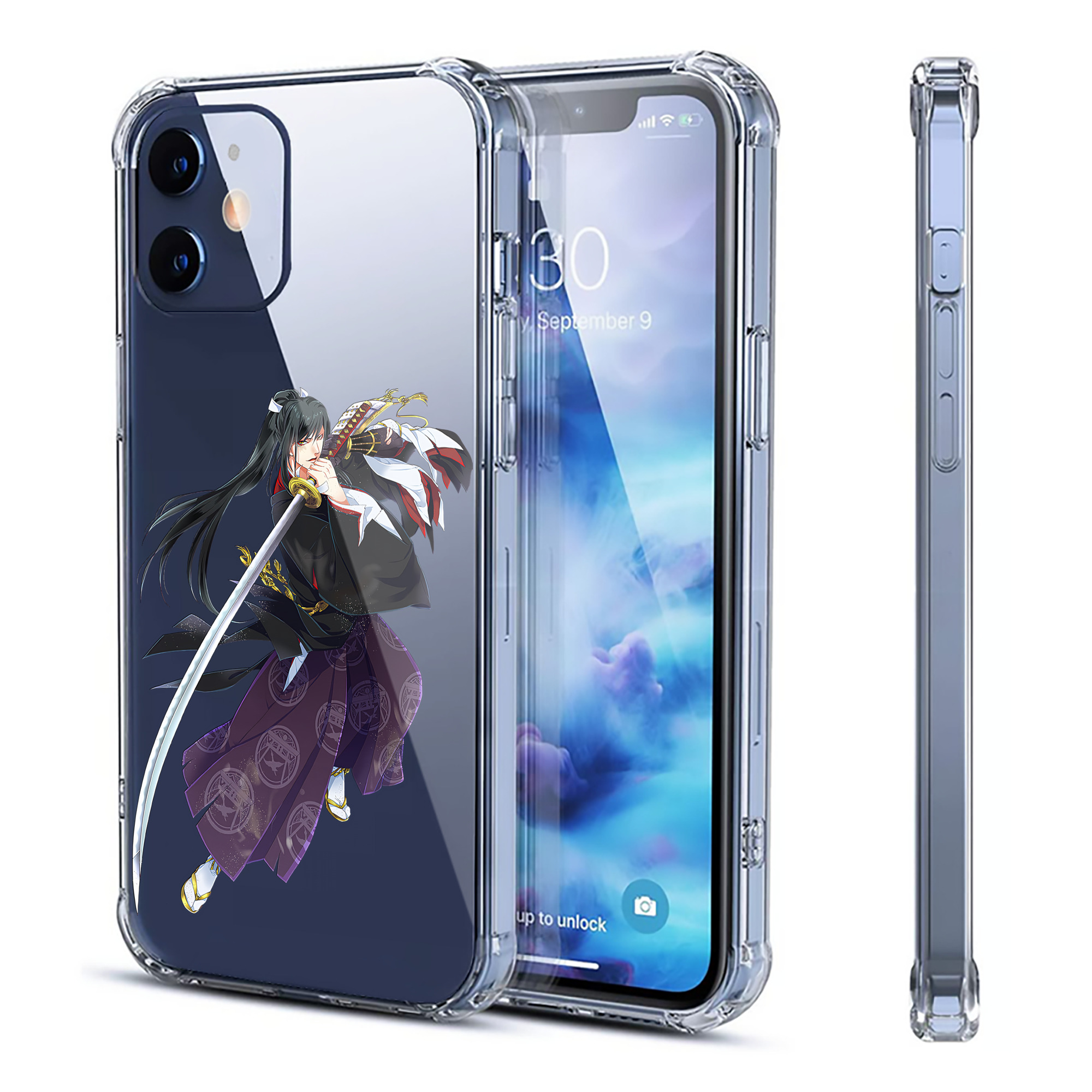 （画像用） 刀剣乱舞 Touken Ranbu 【iPhone 12シリーズ対応】透明スマホケース（クリアソフトケース）